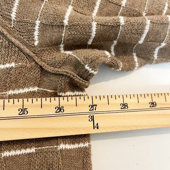 NEW Karen Scott Brown & White Geometric Knit Pullover Sweater - Size 3X - Picture 8 of 8